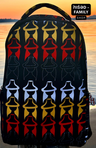 Salish Style 2.0 Backpack featuring ʔiišəd, Family by Marysa Sylvester