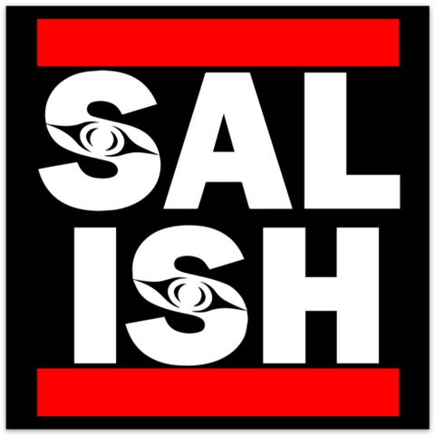 salish square sticker
